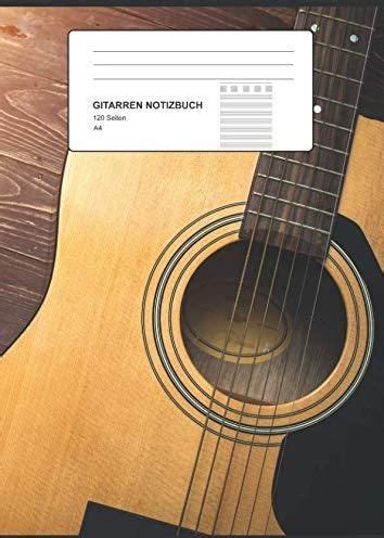 Gitarren Notizbuch Gitarren Tab Heft Mit Tabs Seiten Als