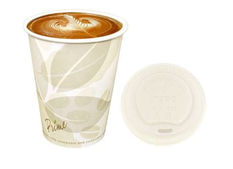 Primeware 12oz Pla Lined Paper Hot Cup Pack 1000