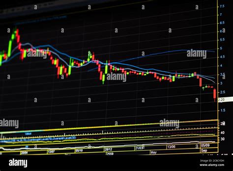 Down Trend Stock Market Graph Stock Photo Alamy
