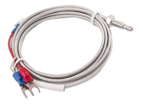 Termopar Tipo K Sensor De Temperatura Roscado Cable 1m 7000 En Mercado Libre