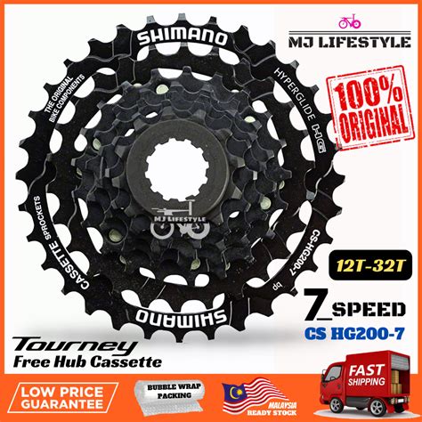 Shimano Tourney 7 Speed Free Hub Cassette Cs Hg200 7 12 32t Mtb Sprocket Bicycle Spoket Gear