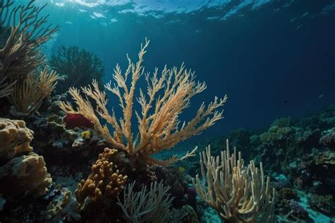 Premium Photo Coral Reed In The Deep Of Sea