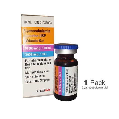 Vitamin B12 10 Ml Multiple Dose Vial Single Vial Canada Direct Health