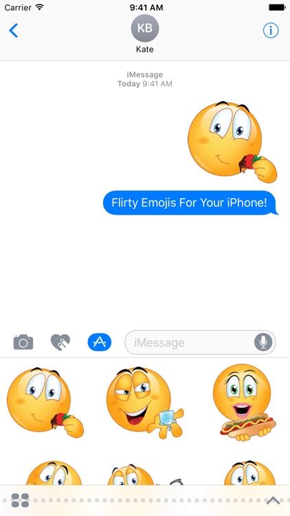 Flirty Emoji Stickers By Emoji World