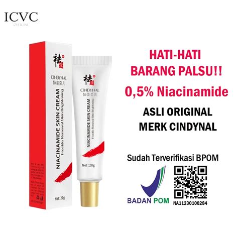 Jual Bpom Cindynal Niacinamide Skin Cream Remove Dark Spots