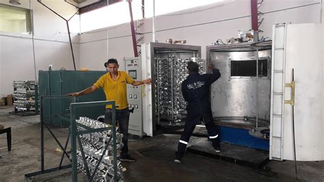 vacuum metallizing process pick   plastic caps  metallizing