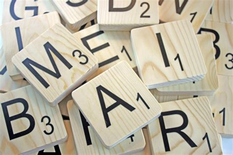 5 5 Large Scrabble Letters Wood Tiles Personalized