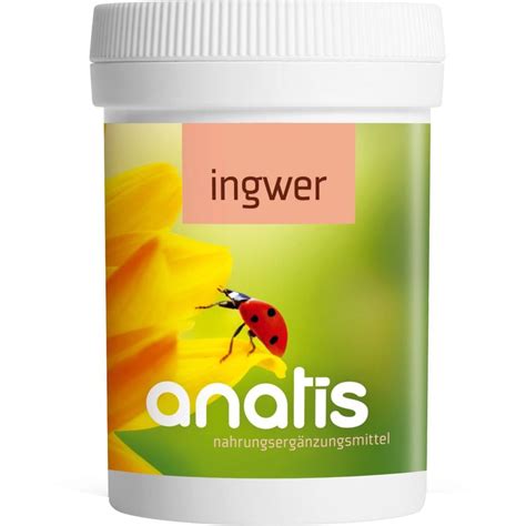 Ginger 90 Capsules Anatis Naturprodukte Vitalabo Online Shop Europe