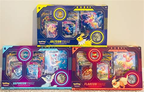 Mavin Pokemon Tcg Eevee Evolution Vmax Premium Collection Set Jolteon Flareon Vaporeon