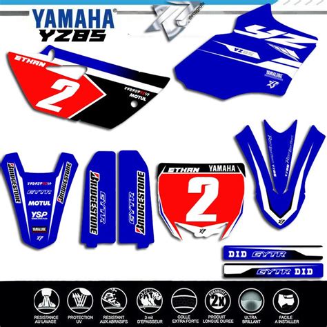 Decografix Vous Propose Un KIT DECO Moto YAMAHA 85 Yz Et Yz85 Factory Team