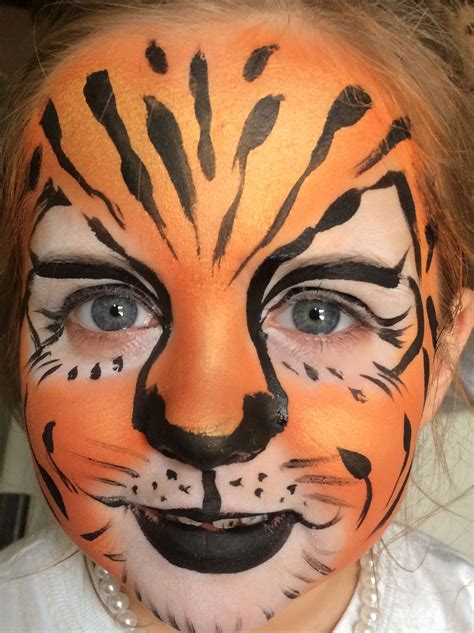 40 Easy Tiger Face Painting Ideas For Fun Bored Art