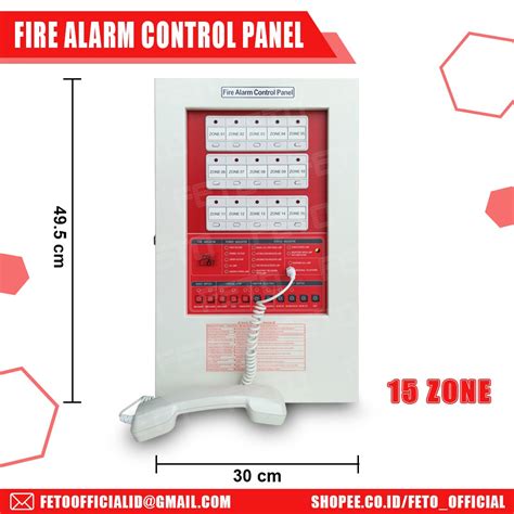 Jual Fire Alarm Control Panel Kontrol Alarm Pemadam Kebakaran 15 Zone