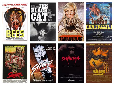 Animal Horror Movie Posters 80s