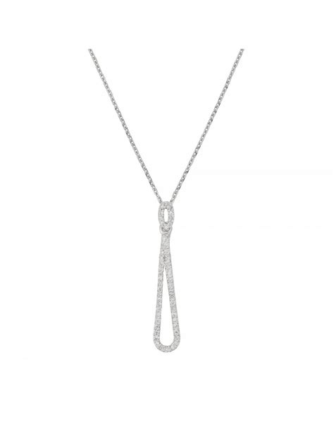 Pendentif Or Blanc Inspiration Diamant