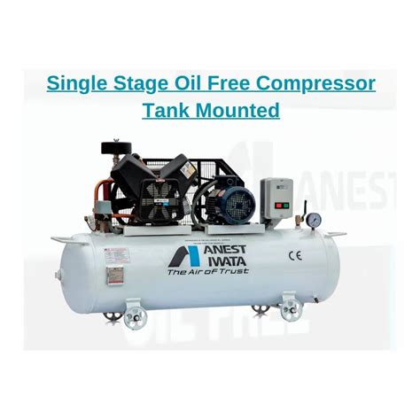 Anest Iwata TFT 75C 9 7 5 HP Air Cooled Oil Free Reciprocating Air