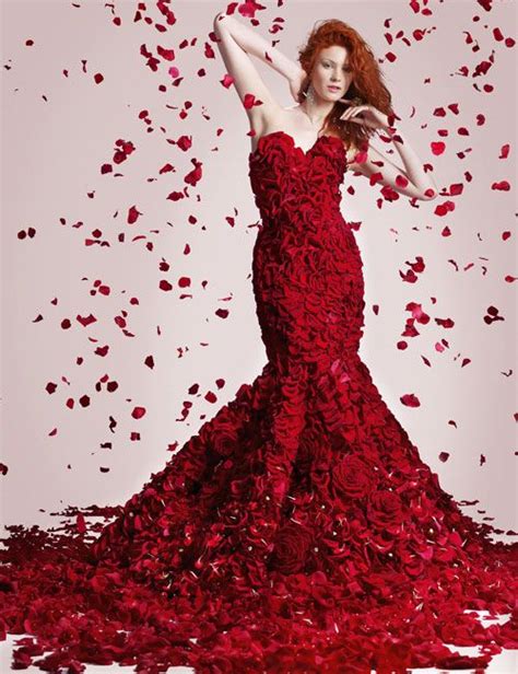 Amazing Flower Dress By Joe Massie Floral Fashion Red Fashion