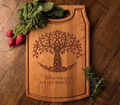 Irish Wedding Gift | Celtic Tree of Life | Personalized Cutting Board