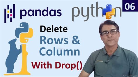 Delete Rows And Columns In Pandas Dataframe In Python Python Tutorial