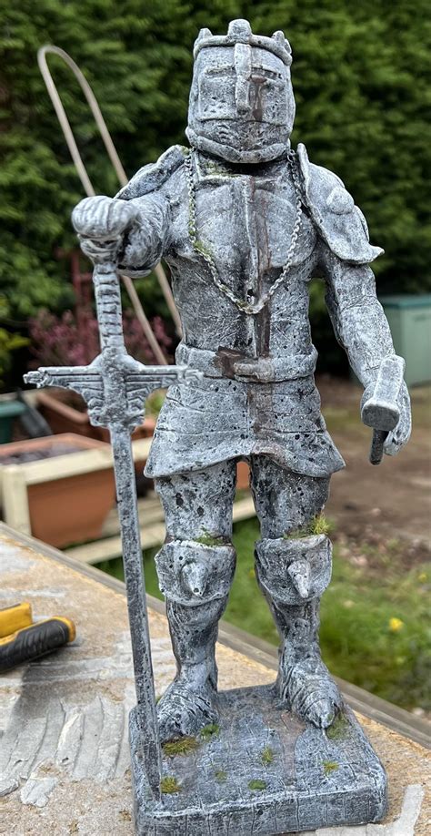 Knight statue from a fortnite action figure- completed : r/wargaming