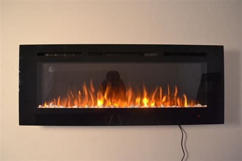 2022 NEW PREMIUM PRODUCT 50inch Black Wall Mounted Electric Fire with 3 ...