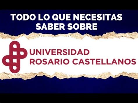 Informaci N General Sobre La Universidad Rosario Castellanos Cdmx Youtube