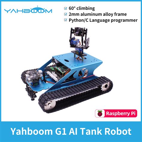 Yahboom Ai Vision G Tank Raspberry Pi Car Kit Open Source Robot With