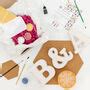 Paint Your Own Ceramic Letter Kit By Star Glazers