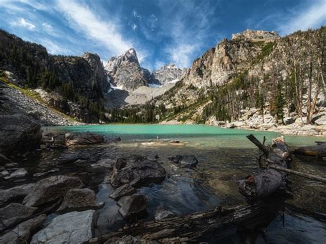 Hiking To The Dazzling Delta Lake In Grand Teton National Park The