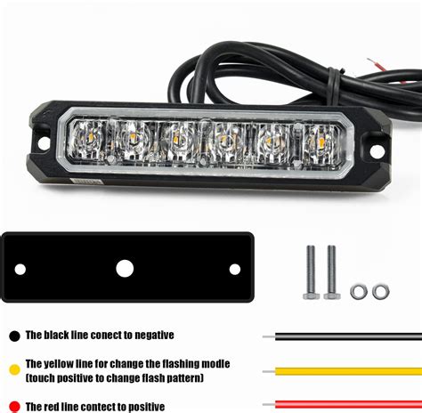 Fxc Luces Estrobosc Picas Intermitentes De Led Para Cami N Coche