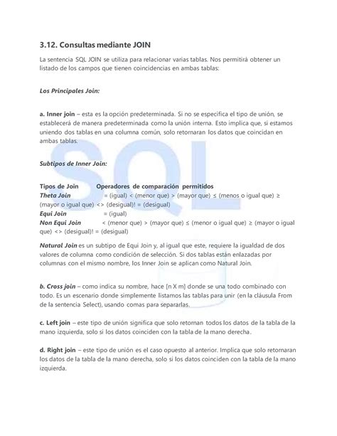 SQL Structured Query Language Informe De Lectura Unidad 3 PDF