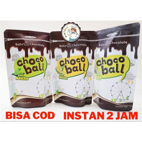 Jual Camilan Cokelat Choco Ball Durian Apel Matcha Snack Kekinian Oleh