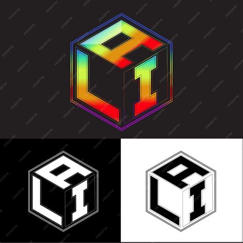 Premium Vector Initial Letters Ali Polygon Logo Design Vector Image