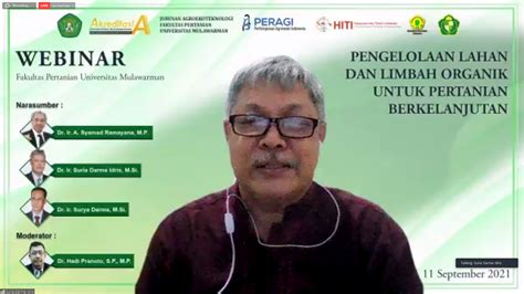 Liputan Kegiatan Webinar Sesi Pengelolaan Lahan Dan Limbah