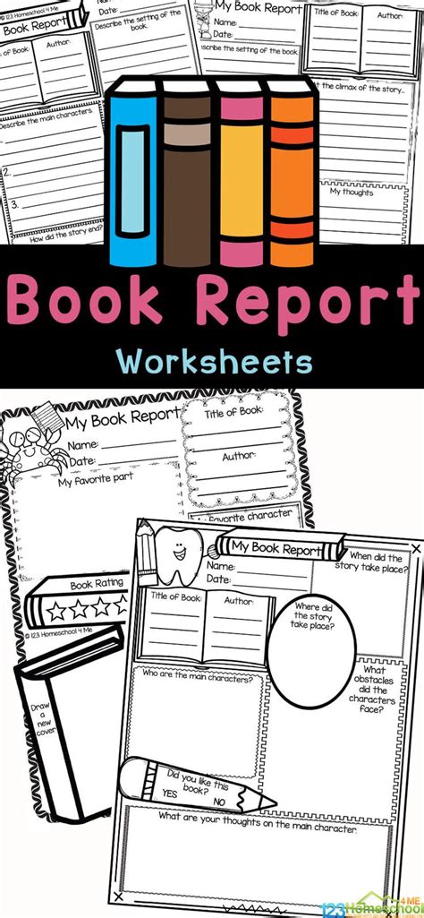 Free Printable 3rd Grade Book Report Template For Report Third Grade