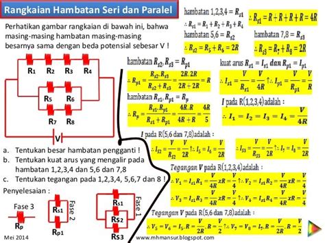 Contoh Soal Rangkaian Paralel Dan Jawabannya Imagesee