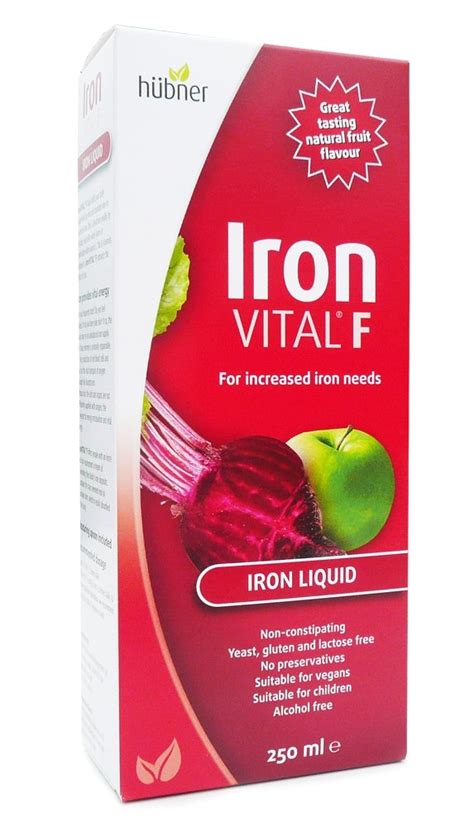 Hubner Iron Vital F Liquid 250ml Natural Health Products