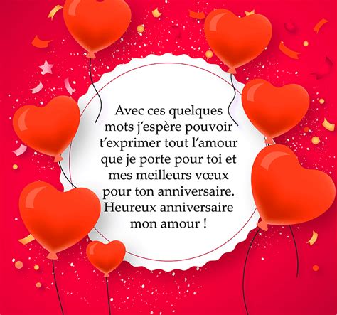 Message Pour Souhaiter Joyeux Anniversaire A Son Amour Message Joyeux