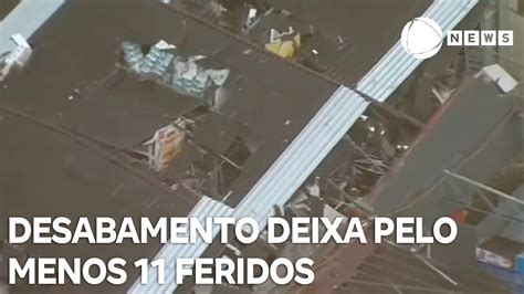 Desabamento De Teto De Supermercado Deixa Pelo Menos Feridos Em