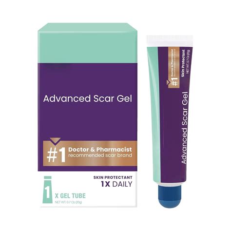 Advanced Scar Gel 20g Minimizes New And Old From Burns And Injuries Enhances Scar Color Texture