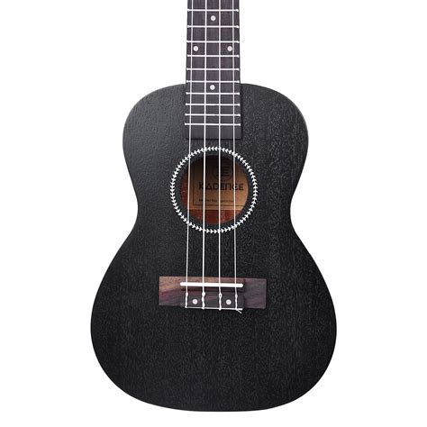 Concert Ukulele 24 Black Mahogany Wood Kadence