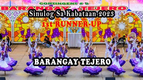 Barangay Tejero 2nd Place One Cebu Sinulog Sa Kabataan 2023 Full