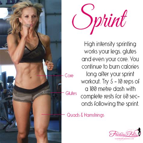 Sprinting Workouts Fitness For Women By Flavia Del Monte Sprint