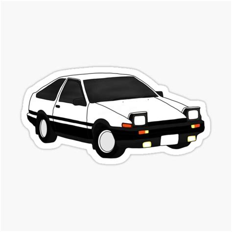 Ae86 Initial D Sticker For Sale By Yeaha Redbubble