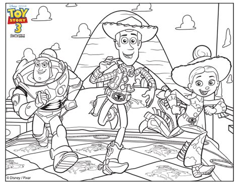 Desenhos De Buzz Woody E Jessie Para Colorir E Imprimir