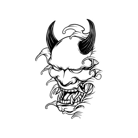 Japanese Oni Mask Oni Mask Japanese Png And Vector With Transparent