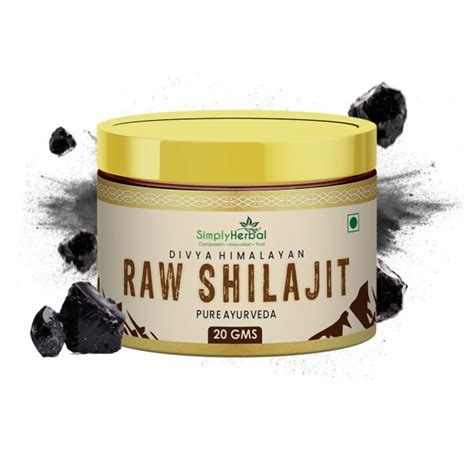 Simply Herbal Divya Himalayan Raw Shilajit Resin For Strength Power