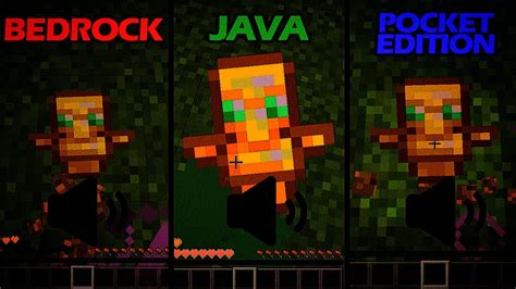 Sounds Of Minecraft Java Vs Bedrock Vs Pocket Edition Youtube