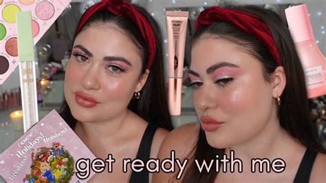 Grwm Pink Holiday Glitter Makeup And T Ideas 💗🎄🎁 Youtube