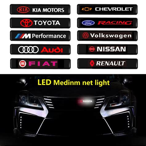 Pcs Grade Dianteira Do Carro Led Emblema Luz Emblema Luzes