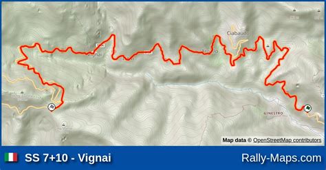 Karte WP 7 10 Vignai Sanremo Rally Storico 2022 CIR Auto Storiche